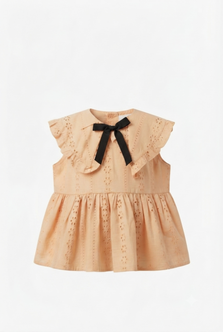 Happy star - Blouse romantique en dentelle anglaise