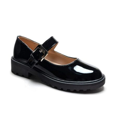 Chaussures Vernies Noires Enfant à Bride – Élégance & Confort