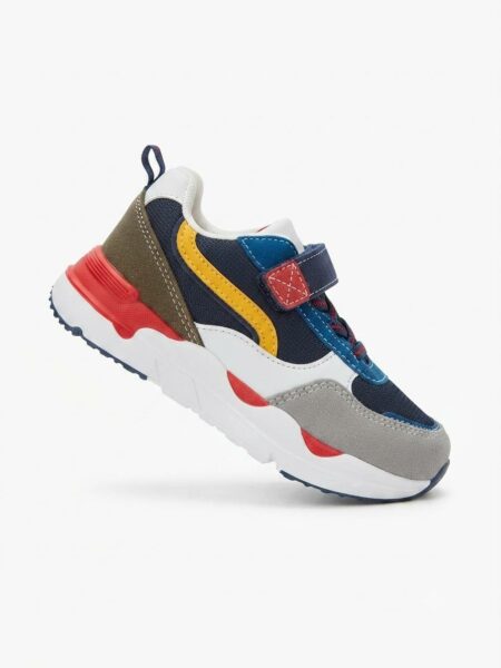 Baskets-Enfant Multicolores à Scratch – Sportives, Confortables et Résistantes