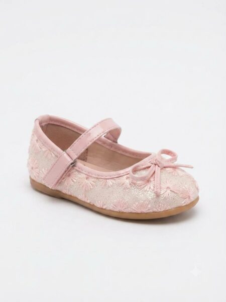 Dorimi-Ballerines avec bride et nœud – Élégance florale