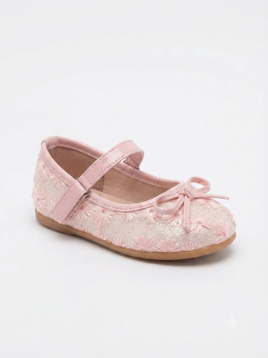Dorimi-Ballerines avec bride et nœud – Élégance florale