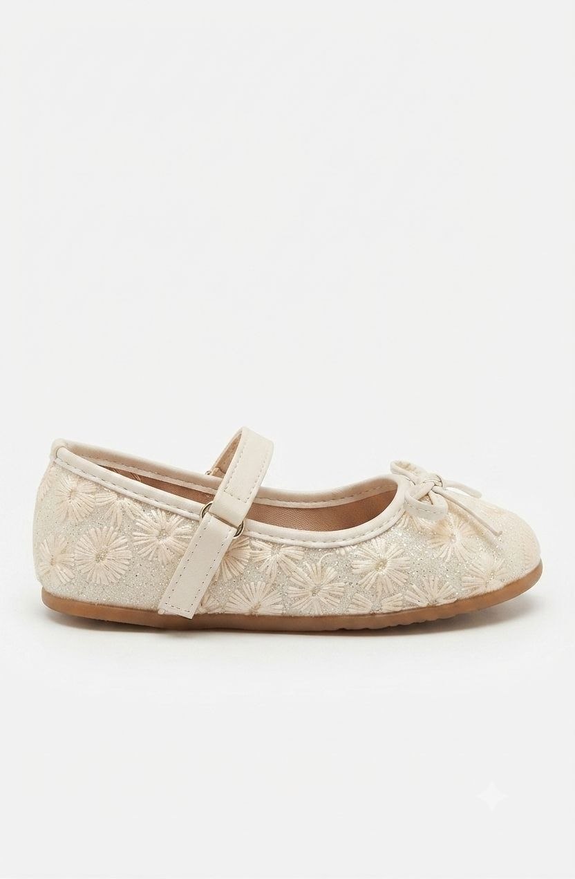 Dorimi-Ballerines avec bride et nœud – Élégance florale – Image 3