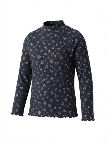 Kiabi - T-shirt à col montant et imprimé floral pour fille