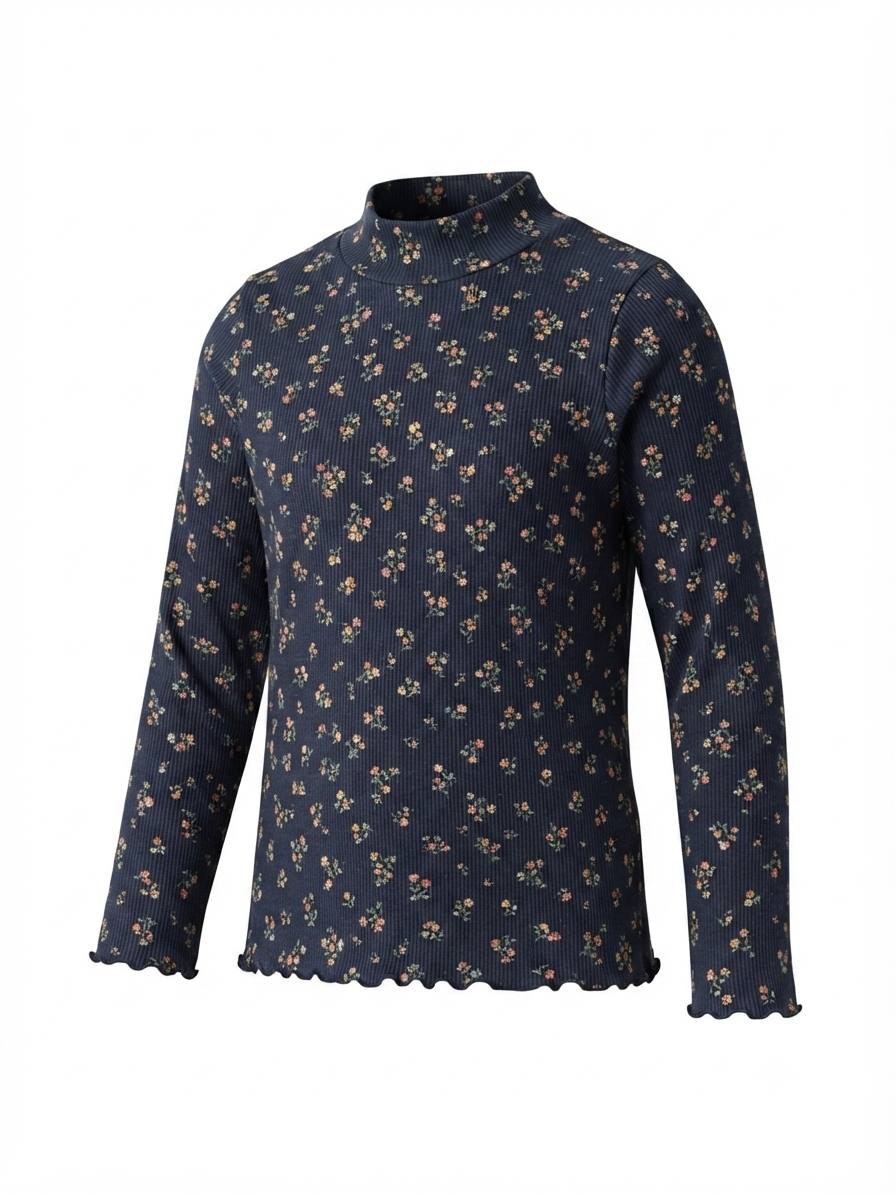 Kiabi - T-shirt à col montant et imprimé floral pour fille