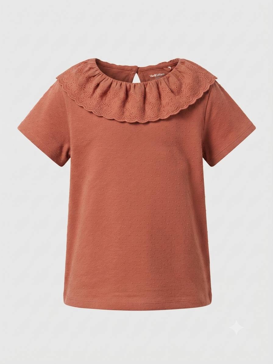 Verbaudet- Blouse a col broderie anglaise