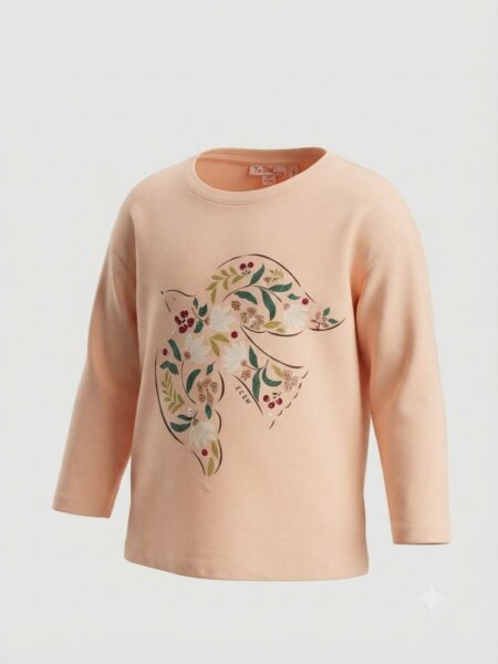 Du Pareil au même - T-shirt avec motif floral en forme d'oiseau
