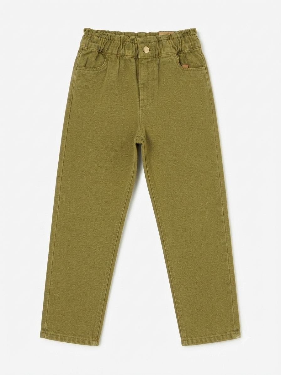 Kiabi- Pantalon taille haute élastiquée à deux couleur