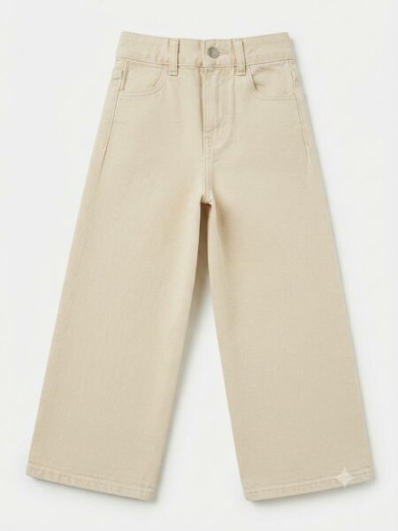 Gèmo- Pantalon taille haute à l'aspect légèrement brillant