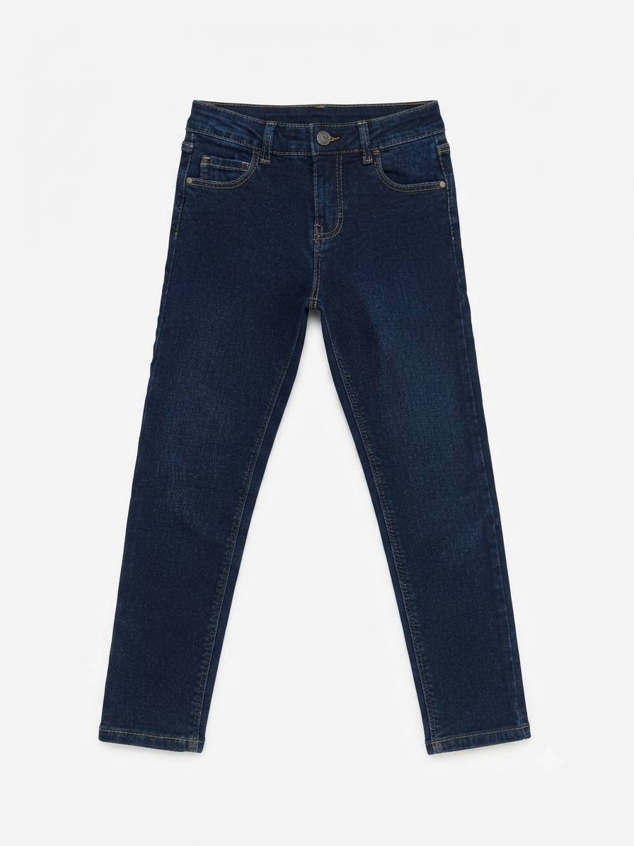 Pantalon coupe slim bleu foncé