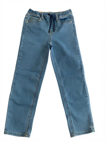 Pantalon garçon en jean à taille élastique
