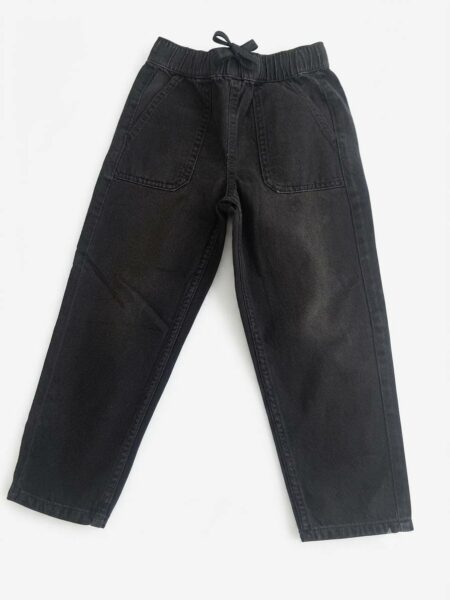 Pantalon garçon en jean à taille élastique – Coupe confortable