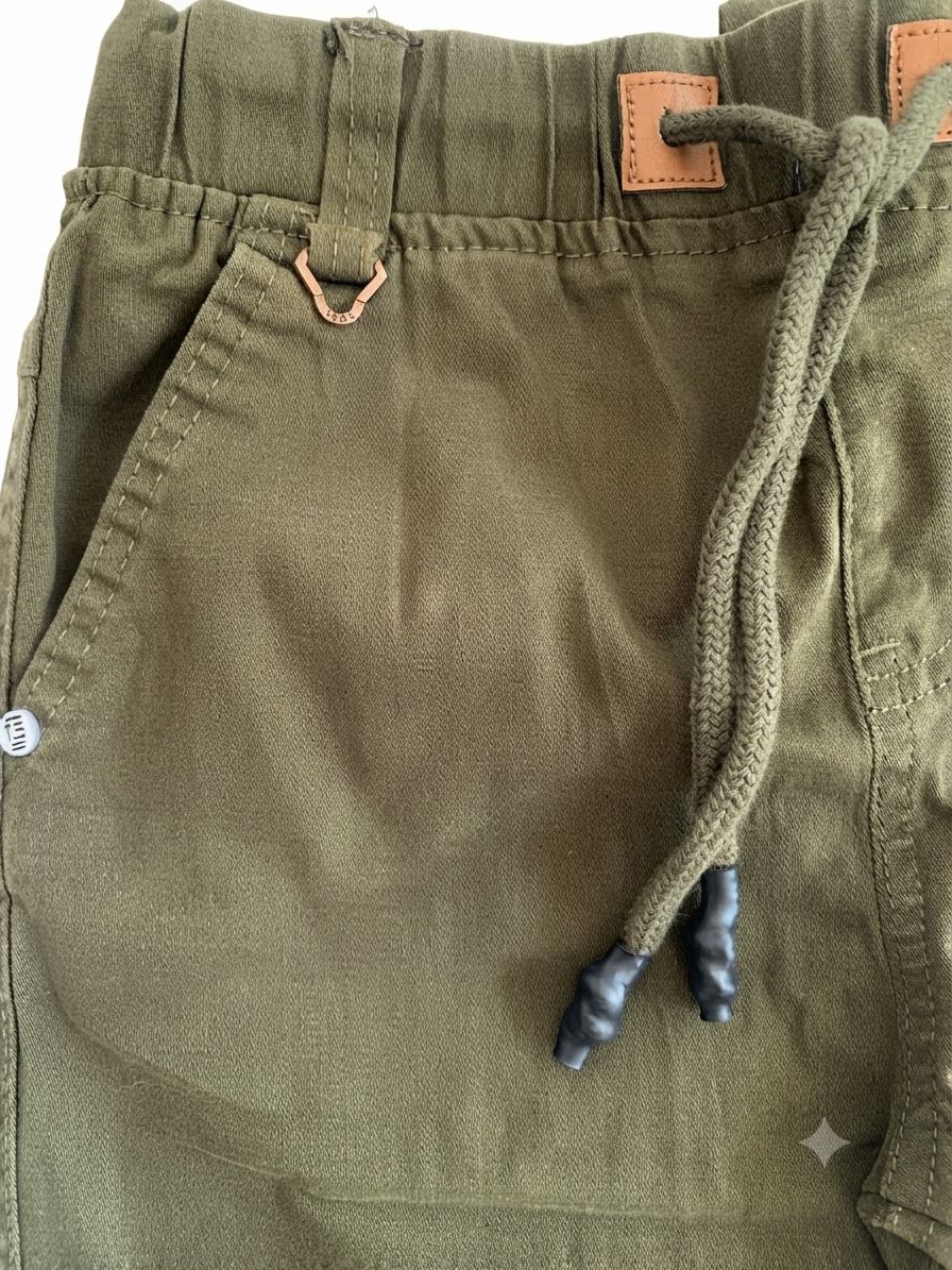 Okaidi- Pantalon cargo à taille élastiquée avec poches multiples – Image 4