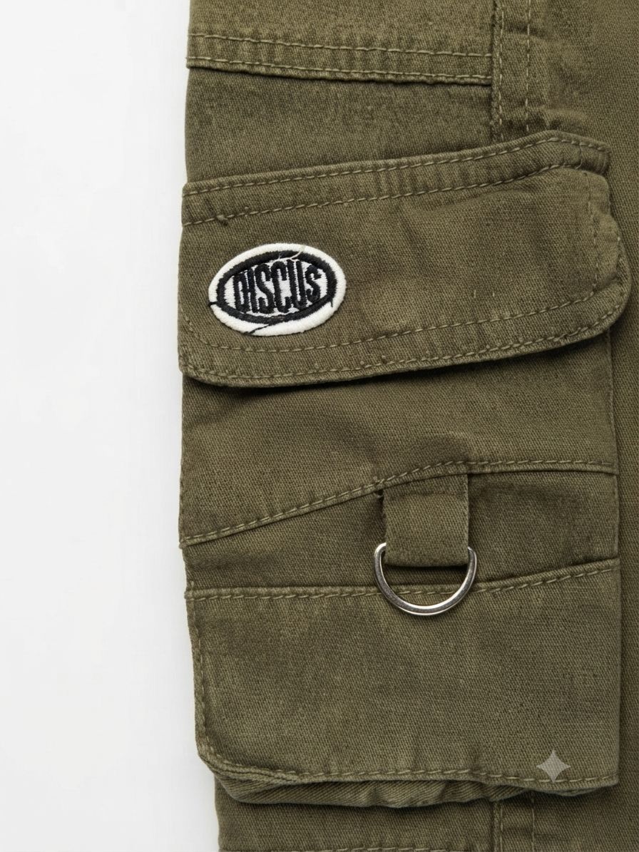 Okaidi- Pantalon cargo à taille élastiquée avec poches multiples – Image 5