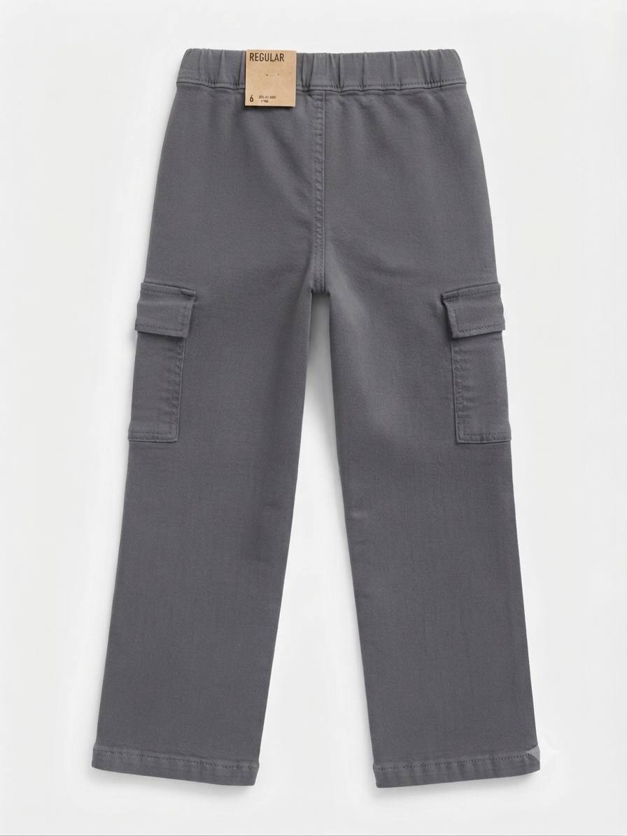 Kiabi- Pantalon cargo décontracté à taille élastique à deux couleur – Image 3