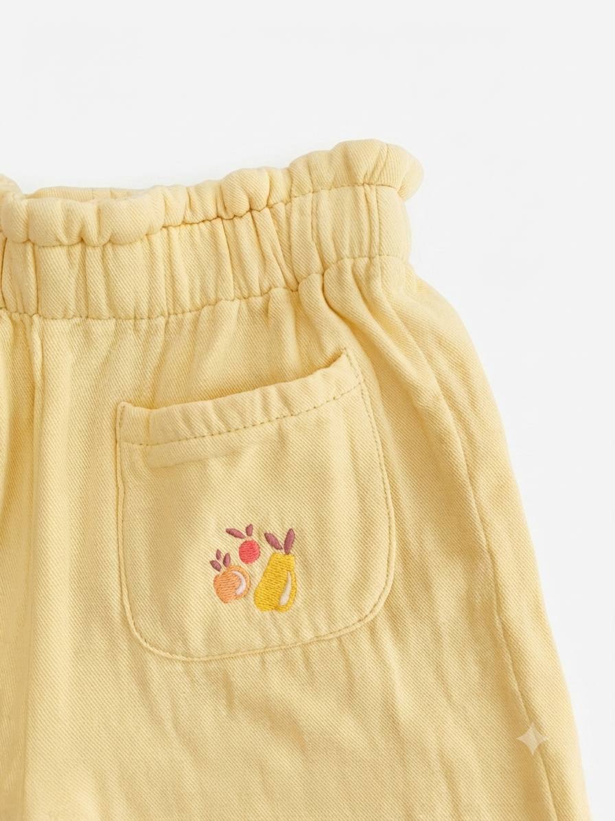 Sergent major - pantalon jaune à taille élastique – Image 2