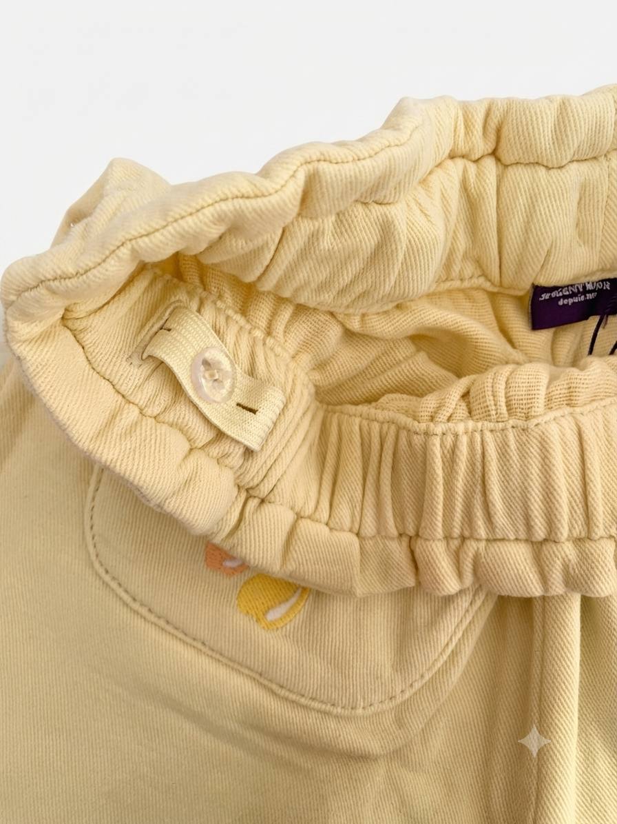 Sergent major - pantalon jaune à taille élastique – Image 4