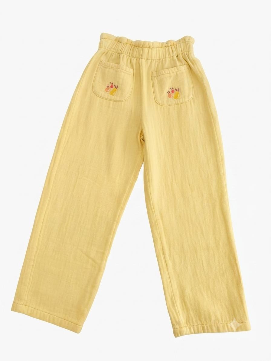 Sergent major - pantalon jaune à taille élastique