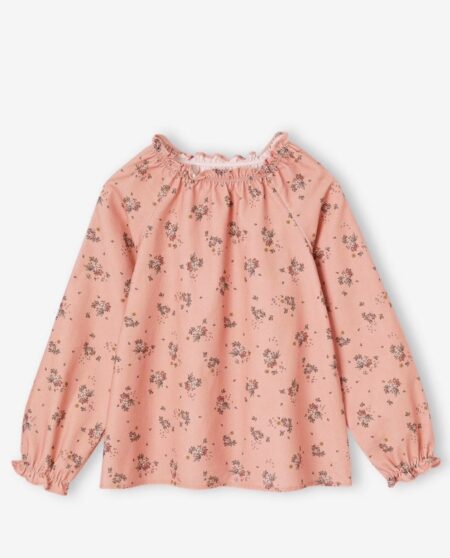 Verbaudet - blouse en velours à fleure