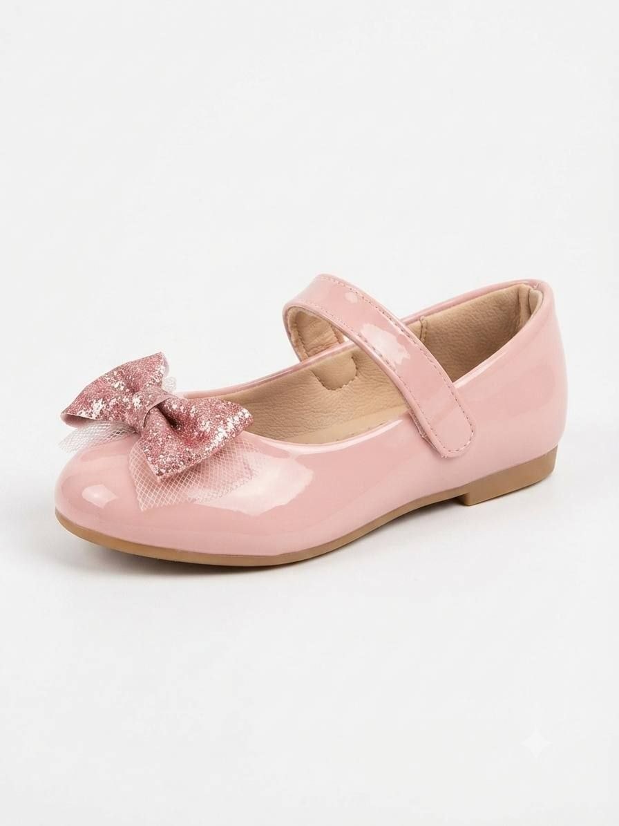 Dorimi-Ballerines Fille Vernies a trois couleur avec Nœud . – Image 2