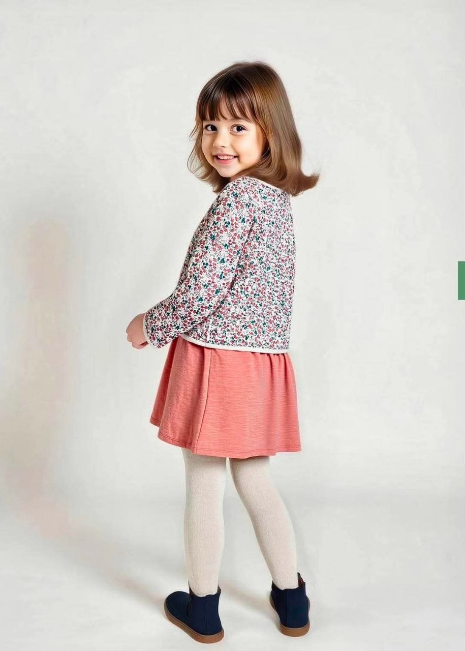 Vertbaudet- Robe elegante avec gilet fleuri. – Image 4
